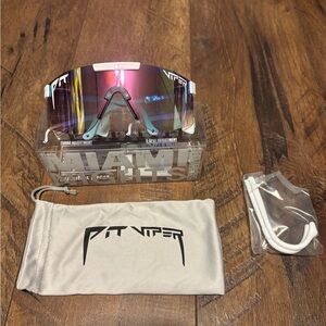 REAL PIT VIPER MIAMI NIGHT DOUBLE WIDE SUNGLASSES